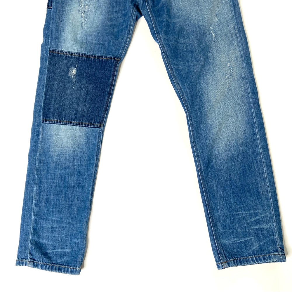 ZARA Distressed Patchwork Jean - Picture 3 of 13